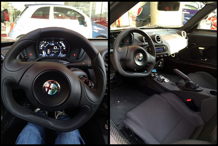 Alfa 4C interior