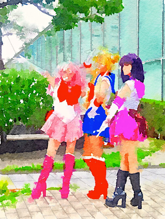 Waterlogue:セーラームーンのコスプレ(世界コスプレサミット) - 6
