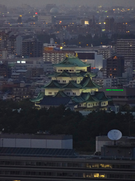 名古屋テレビ塔からの夜景 No - 08:名古屋城