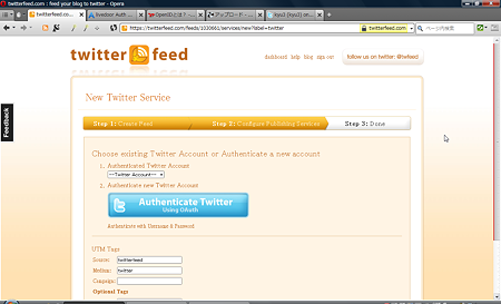twitterfeed(New Twitter Service)