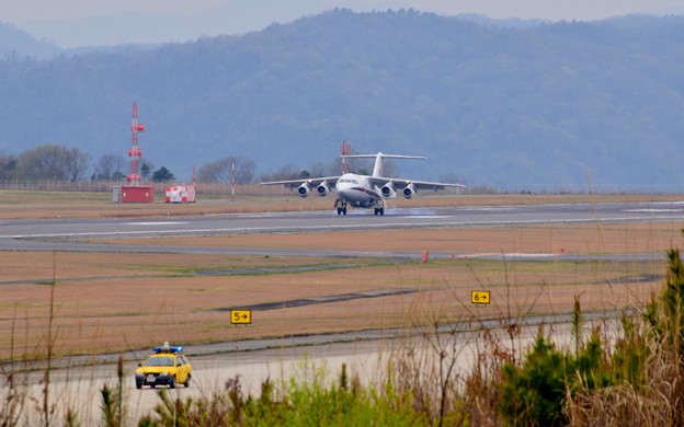何やら変わった機体が・・