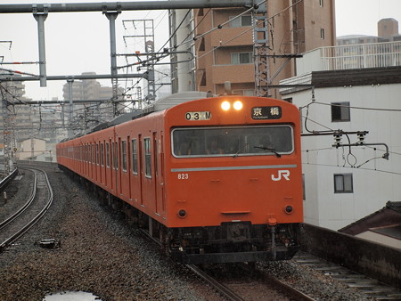 103系普通 大阪環状線福島駅