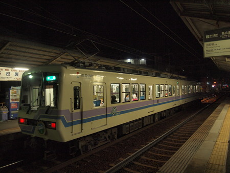 叡電800形 叡山本線茶山駅03