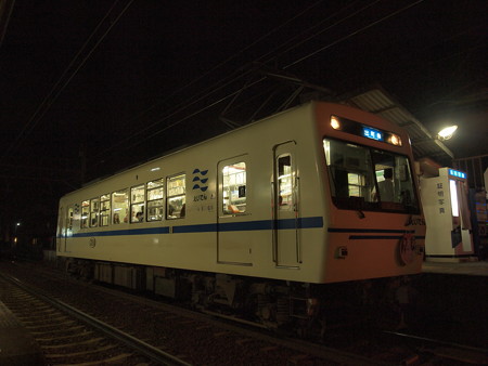 叡電700形ハナヤマタHM叡山本線茶山駅02