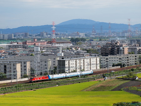EF510 キハ285系甲種 東海道本線高槻~島本