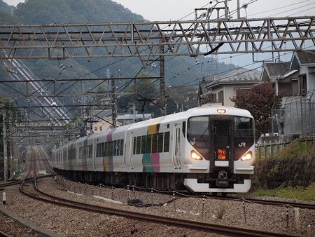 E257系特急かいじ 中央本線四方津~上野原
