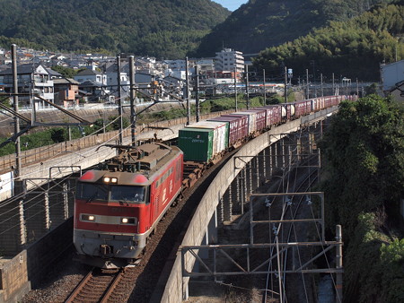 EF510貨物 湖西線大津京~山科