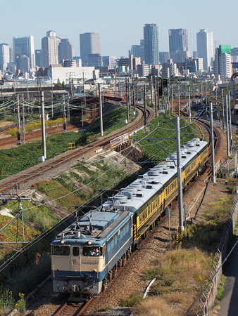 EF65 サロンカーなにわ 東海道本線塚本~尼崎2