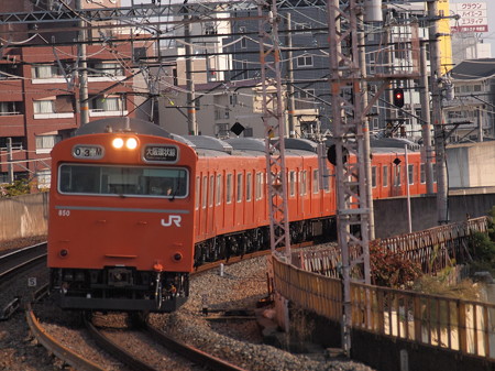 103系普通 大阪環状線芦原橋駅