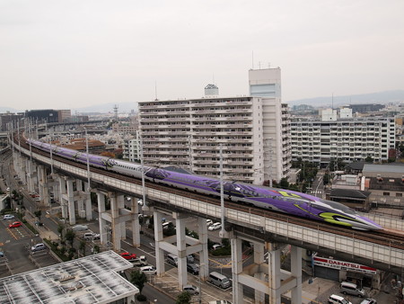500系エヴァ新幹線 こだま 山陽新幹線新神戸~新大阪01
