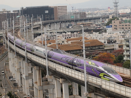 500系エヴァ新幹線 こだま 山陽新幹線新神戸~新大阪04