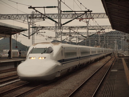 700系のぞみ 山陽新幹線相生駅