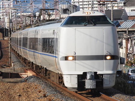 683系サンダーバード回送 東海道本線塚本駅