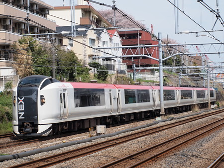 E259系特急成田エクスプレス横須賀線武蔵小杉~横浜02