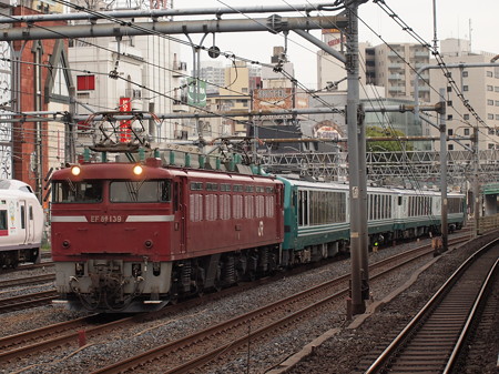 EF81 リゾートしらかみ回送 東北本線上野~尾久