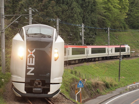 E259系特急成田エクスプレス 富士急行線上大月~田野倉