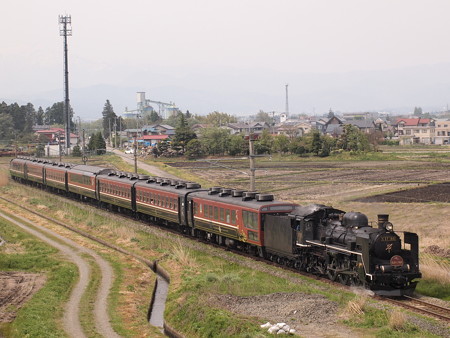 C57 SLばんえつ物語 磐越西線塩川~笈川05