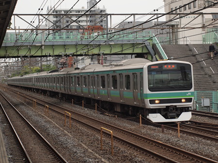 E231系常磐線快速 常磐線北松戸駅