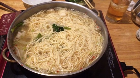 締めは麺