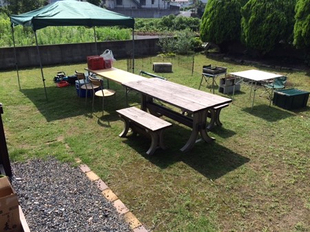 BBQ設営準備完了