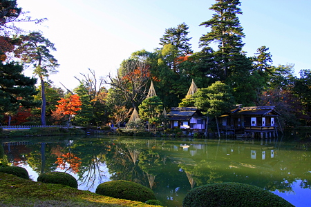 初冬の兼六園　霞が池