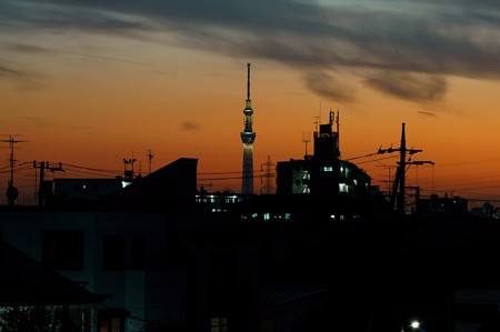 夕焼けスカイツリー