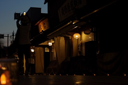 寅さんの夕べ 花ローソク