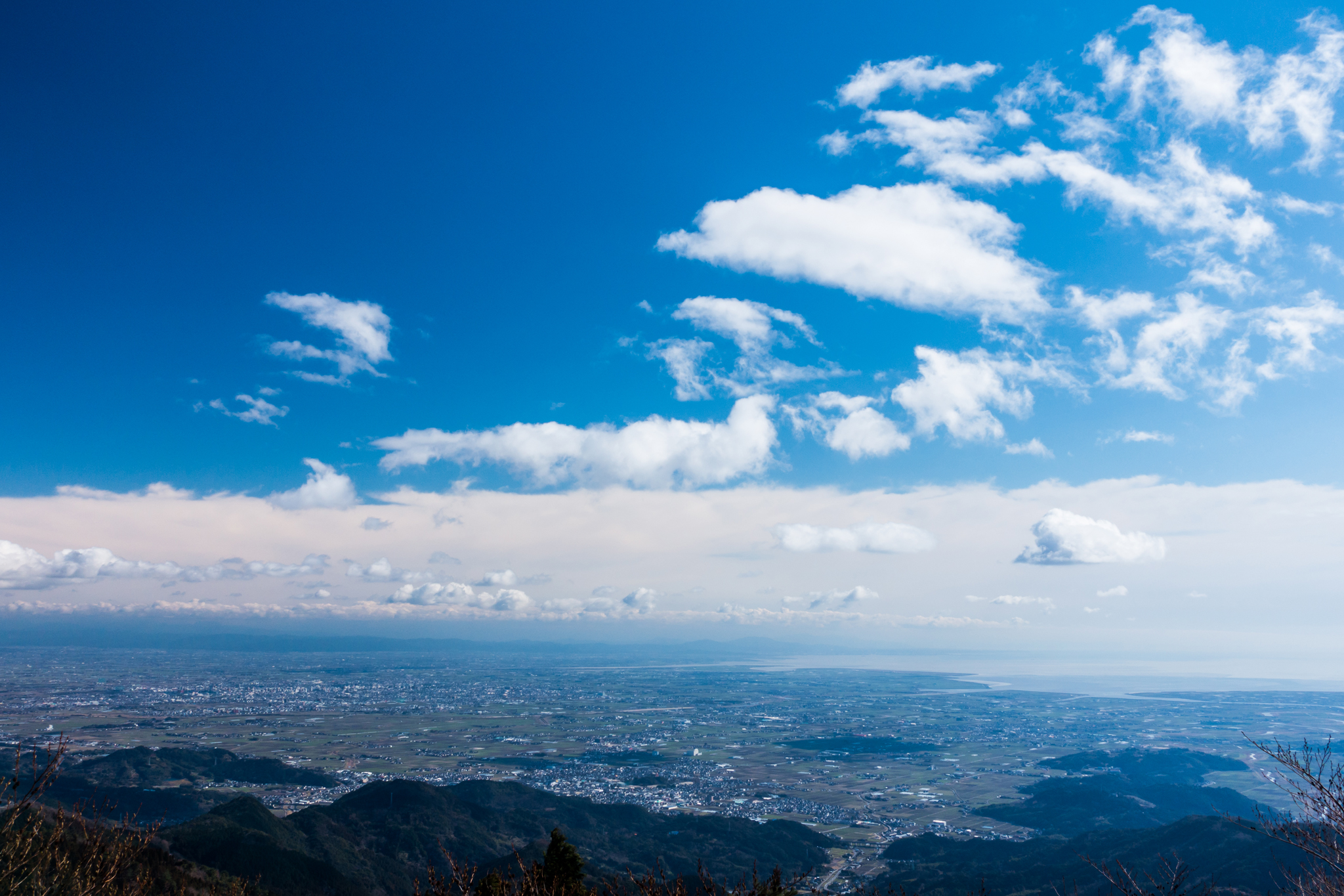 晴天下の佐賀平野