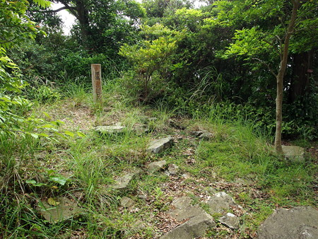 淡島神社脇にある三角点