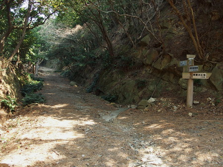 南垂水広場から東へ続く道