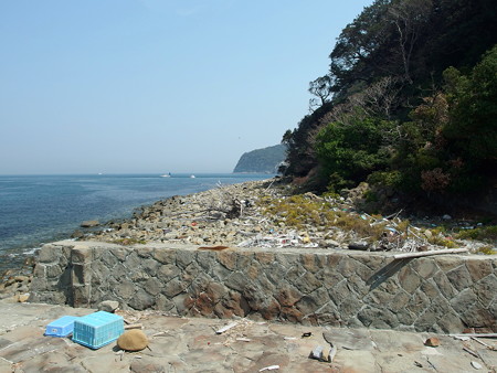 虎島北側の海岸