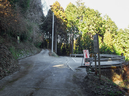 芭蕉天神宮への分岐地点