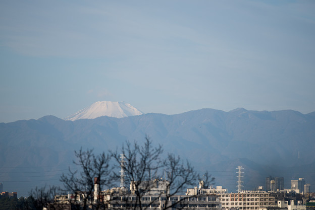 【自宅から見た富士山】