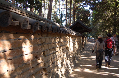 唐招提寺 御廟の築地塀