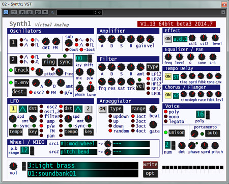 SYNTH1 SH-32っぽい感じに