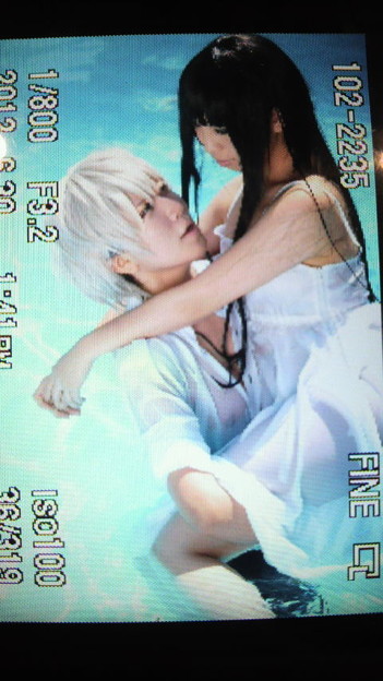 プールでみけちよ幸せ過ぎたね 写真共有サイト フォト蔵