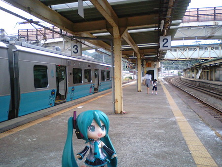 定刻で、浅虫温泉駅に到着です。