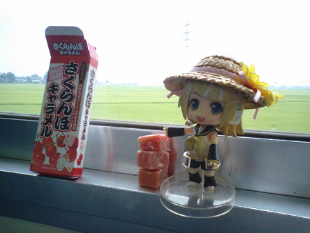 リン:「山形限定さくらんぼキャラメルなうー??」