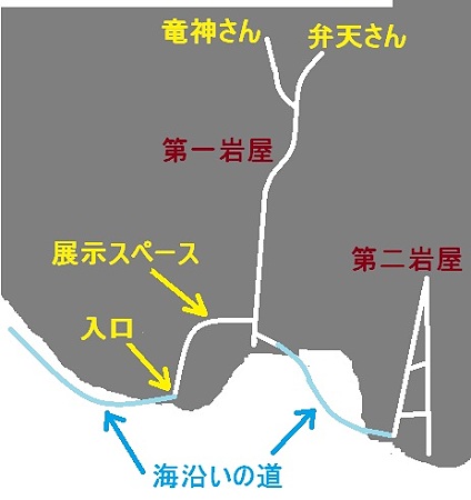 江ノ島岩屋略図