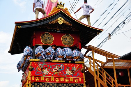 南観音山　曳き初め