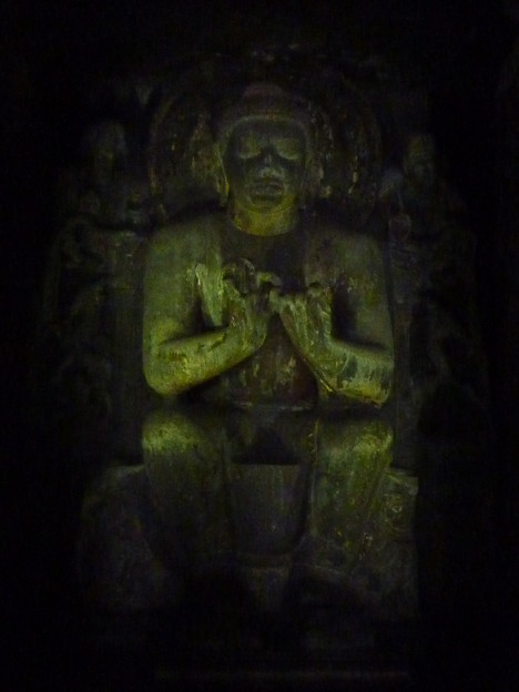 ｱｼﾞｬﾝﾀｰ第16窟釈迦像 Preaching  Buddha ,Ajanta cave