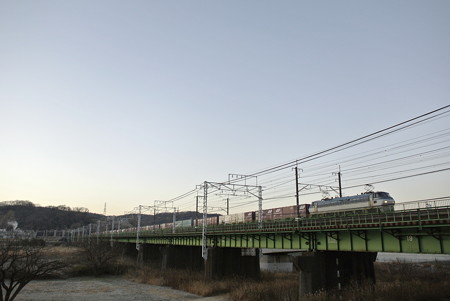 多摩川の朝景色