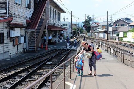2014.07.29　新金谷駅　王子のリアルトーマスの旅終結