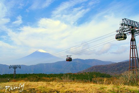 富士山のみえる風景・・