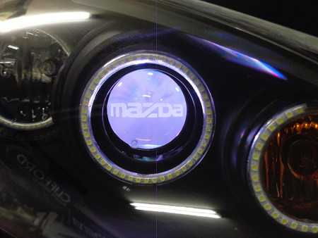 デミオ　埼玉県　プロジェクターＬＥＤ加工　マツダ加工(9)