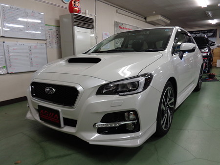 レヴォーグ　埼玉県　ウェルカムランプ取付　エンジンスターター取付