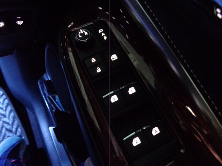 ハリアー６０系　東京都　車内ＬＥＤ打ち替え　パワーウインドウスイッチ