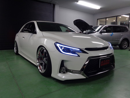マークＸ　新潟県　ＮＥＷアウディ風ＬＥＤ取付