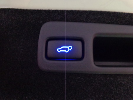 ハリアー６０系　東京都　パワーバックドアスイッチ照明加工　青ＬＥＤ打ち替え