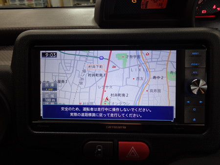 スペイド　ナビ取付